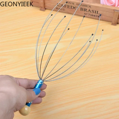 Octopus Scalp Massager - Relaxation and Stress Relief Metal Device - Image 3