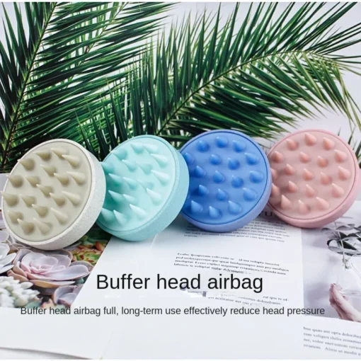 Silicone Scalp Massage Shampoo Brush - Hair Washing & Body Massage Comb - Image 8