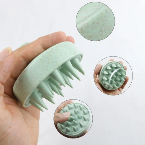 Silicone Scalp Massage Shampoo Brush - Hair Washing & Body Massage Comb - Image 2