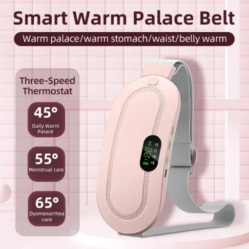 Smart Warm Palace Belt: Menstrual Heating Pad with Waist Vibration Massage - Image 3