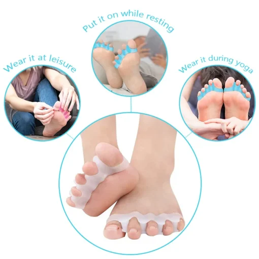 Premium Silicone Toe Protectors for Pain Relief-Correcting Bunions and Restoring Toes - Image 3