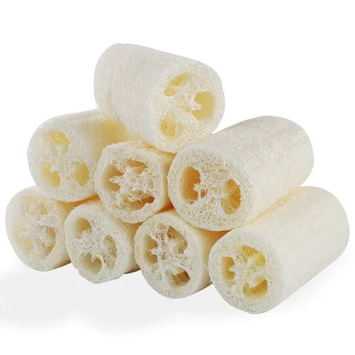 Natural Organic Loofah Bath Sponge Set Exfoliating Scrubber For Removing Dead Skin - Image 3