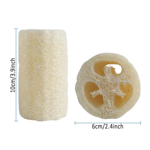 Natural Organic Loofah Bath Sponge Set Exfoliating Scrubber For Removing Dead Skin - Image 6