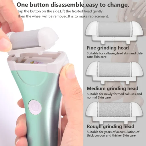 Professional Electric Foot File High-Performance Callus Remover for Smooth, Soft Heels - Image 3